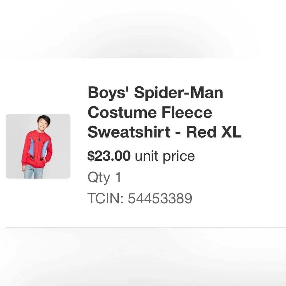 Marvel Spider-Man Zip Hoodie Boys - Picture 6 of 6